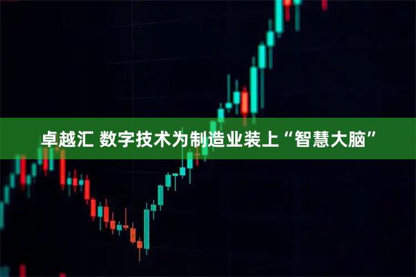 卓越汇 数字技术为制造业装上“智慧大脑”